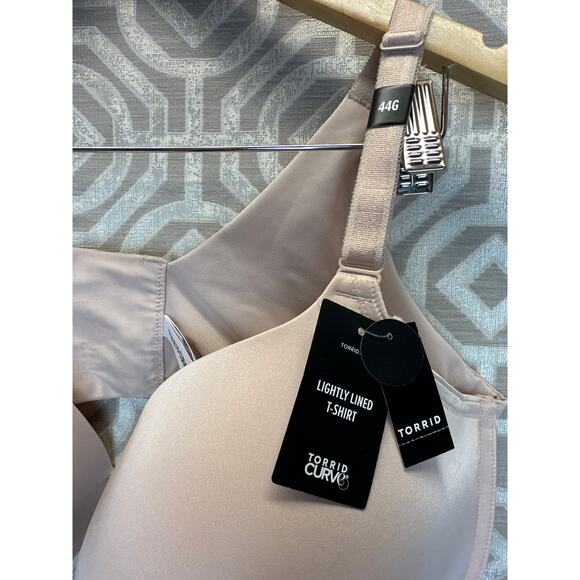 Torrid Curve 360 Sexy T-Shirt Bra 44G Lightly Lined Full Coverage Nude NWT - Picture 2 of 6